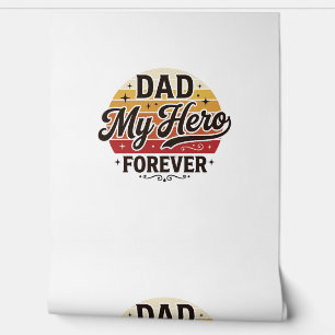 Papa mein Held für immer Retro Vintage Shirt Desig Tapete