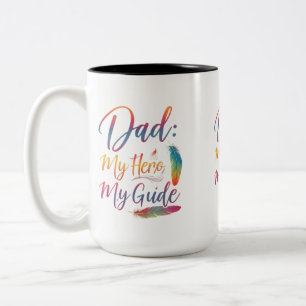 Papa: Mein Held, Mein Führer - Zweifarben-Tasse (0 Zweifarbige Tasse