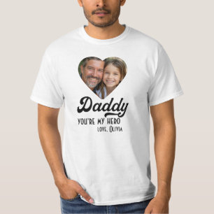 Papa, mein Herz aus dem Foto, Retro T-Shirt