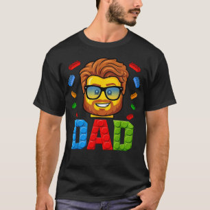 Papa Meister Erbauer Bausteine Blöcke Väter T-Shirt