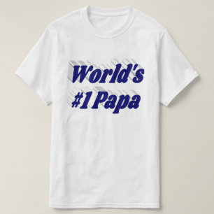 Papa mit dunkelblauem T - Shirt