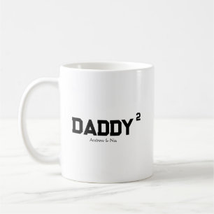 Papa mit individuellem Kindernamen Kaffeetasse