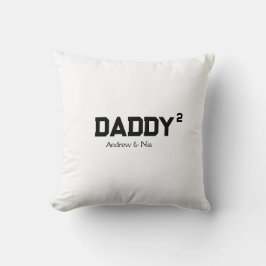 Papa mit individuellem Kindernamen Kissen