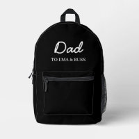 Papa Moderne Kindernamen Schwarzes Design