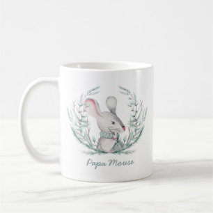Papa Mouse Niedlich Holiday Wreath Kaffeetasse