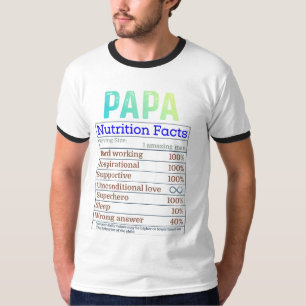 Papa Nährwertangaben Lustiges T-Shirt