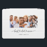 Papa niedliches, modernes Drehbuch-MultiFoto-Gesch iPad Pro Cover<br><div class="desc">Vater niedliches,  modernes Drehbuch-MultiFoto-Geschenk</div>