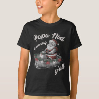 Papa Noel kommt Cajun-Weihnachten Louisiana T-Shirt