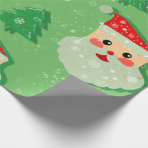 Papá Noel y Abetos Festivos