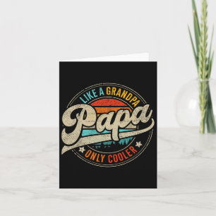 Papa nur Cooler Vintag für Opa Vatertag B Karte