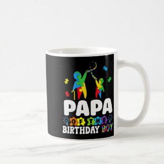 Papa Of The Birthday Boy Autism Awareness Support  Kaffeetasse