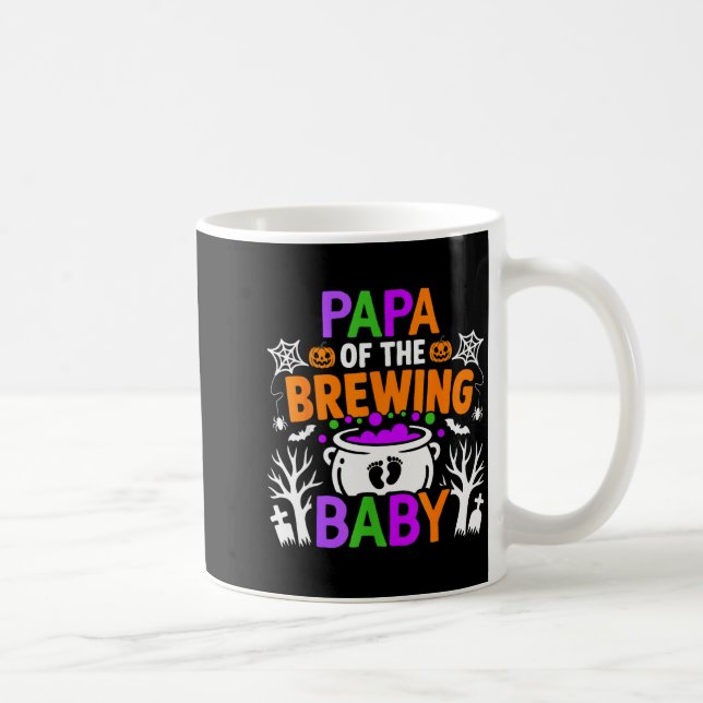 Papa Of The Brewing Baby Halloween Costume  Kaffeetasse (Rechts)