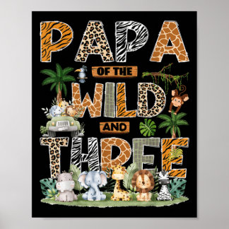 Papa Of The Wild & Three Zoo 3. Geburtstag Safa Poster