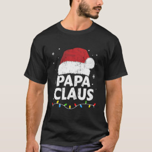 Papa Opa Claus Lichter Familien-Schlafanzug T-Shirt