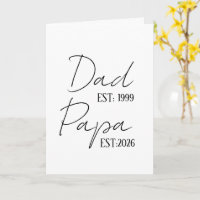Papa & Opa EST Personalisiert | Neues Opa-Geschenk