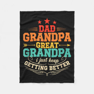 Papa Opa Ur-Opa Ich werde immer besser Fleecedecke