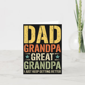 Papa Opa Ur-Opa Ich werde immer besser Karte