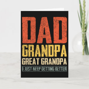 Papa Opa Urgroßvater Vatertag Papa Opa  Karte
