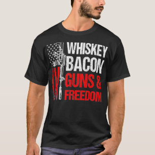 Papa Opa Veteran US Flagge Whiskey Speck Waffen Fr T-Shirt