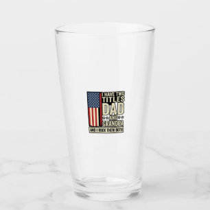 Papa Opa Vintage Patriotisches Familien-Shirt-Desi Glas