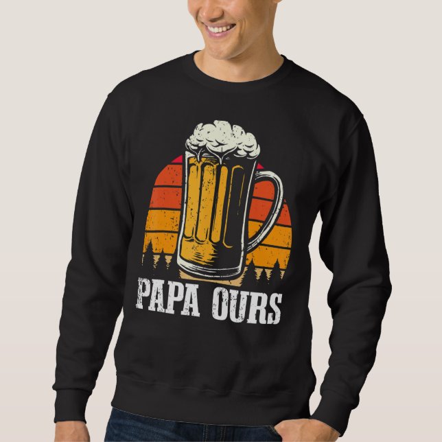 Papa Ours Vater und Ich Beste Freunde für Leben B Sweatshirt (Vorderseite)