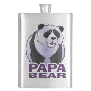 Papa Panda Bear Flachmann