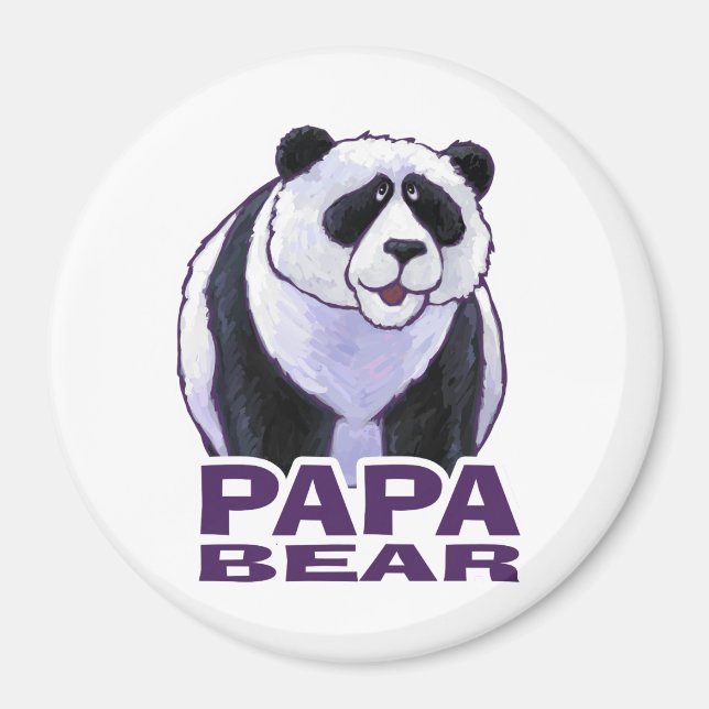 Papa Panda Bear Magnet (Vorne)