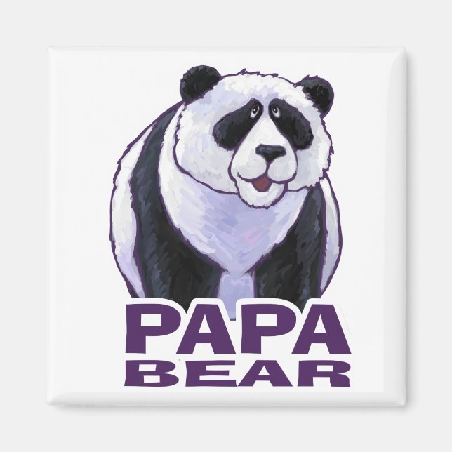 Papa Panda Bear Magnet (Vorne)