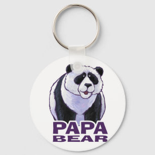 Papa Panda Bear Schlüsselanhänger