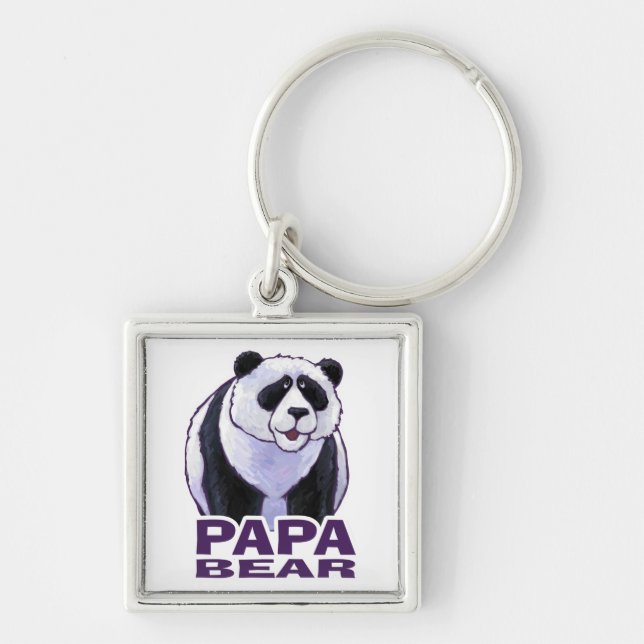 Papa Panda Bear Schlüsselanhänger (Vorne)