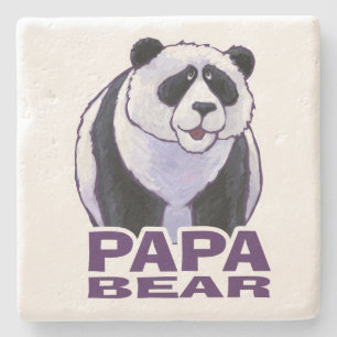 Papa Panda Bear Steinuntersetzer