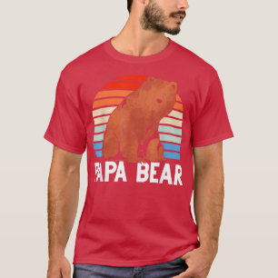 Papa Papa Animal Retro Papa Papa Vater T-Shirt