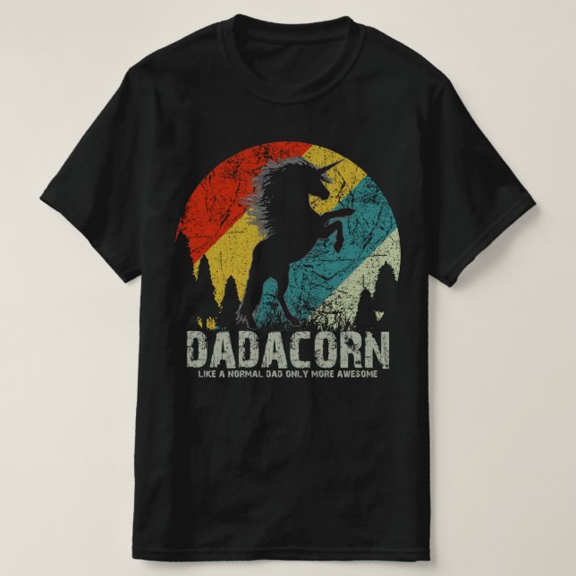 Papa-Papa-Einhorntag T-Shirt (Design vorne)