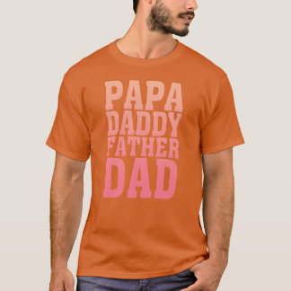 Papa Papa Papa Vater Retro T-Shirt