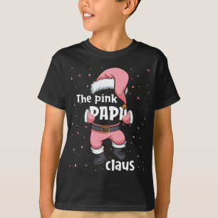 Papa Pink Santa Claus Familie passt Weihnachten Pa T-Shirt