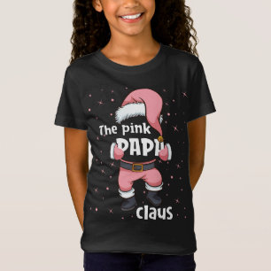 Papa Pink Santa Claus Familie passt Weihnachten Pa T-Shirt