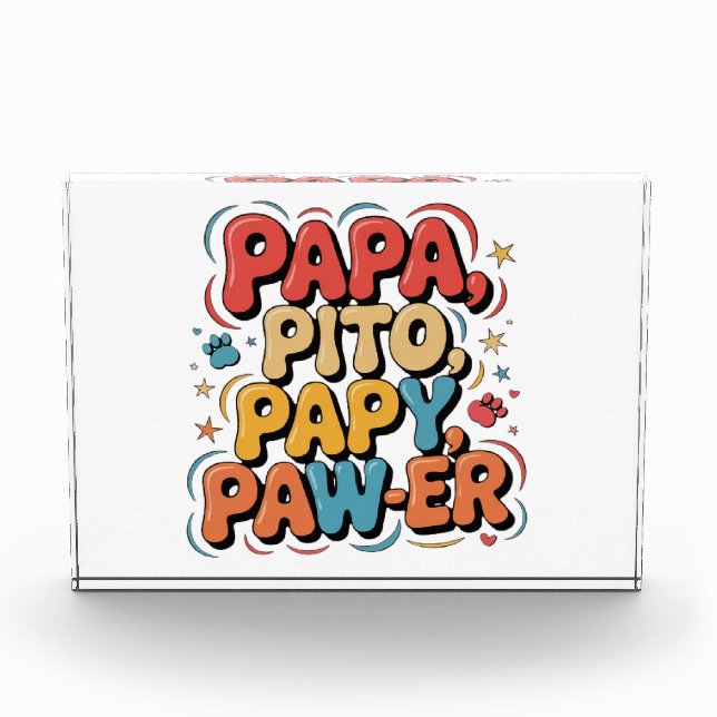 Papa Pito Pappy Pawer Fotoblock (Vorderseite)