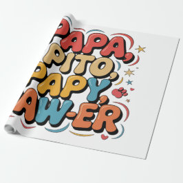 Papa Pito Pappy Pawer Geschenkpapier