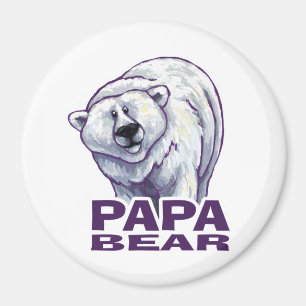 Papa Polar Bear Magnet
