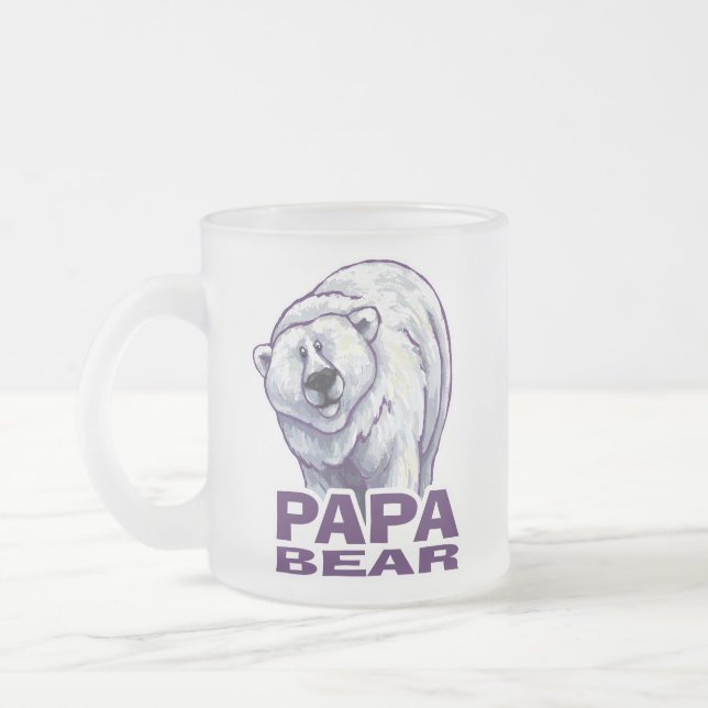 Papa Polar Bear Mattglastasse (Links)