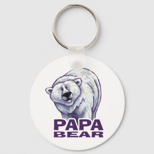 Papa Polar Bear Schlüsselanhänger