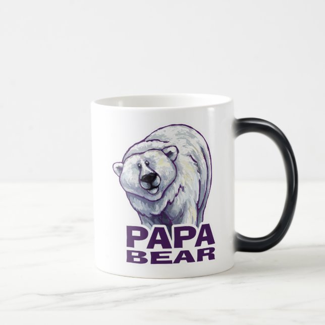 Papa Polar Bear Verwandlungstasse (Rechts)