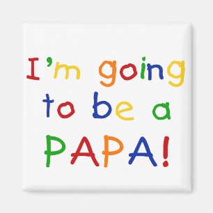 Papa - Primärfarben Magnet