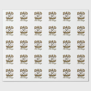 Papa Repariert Alle Dinge Vintage Gravur Shirt_1 Geschenkpapier