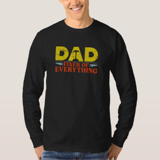Papa Repariert Alles Vatertag Ehemann Holzarbeite T-Shirt