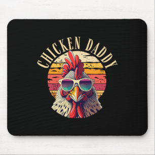 Papa Retro Vintage 70er Huhn Vater Vatertag Ich Mousepad