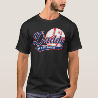 Papa Rookie des Jahres 1. Geburtstag Baseball Sie T-Shirt