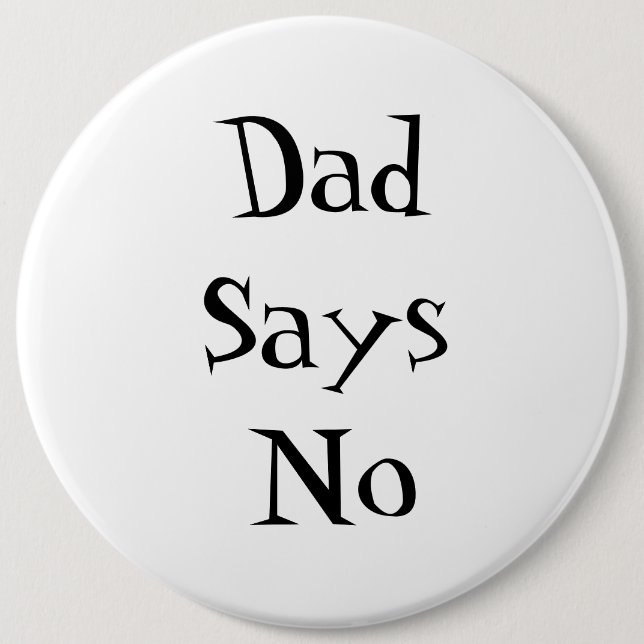 Papa sagt Nein-Taste Button (Vorderseite)