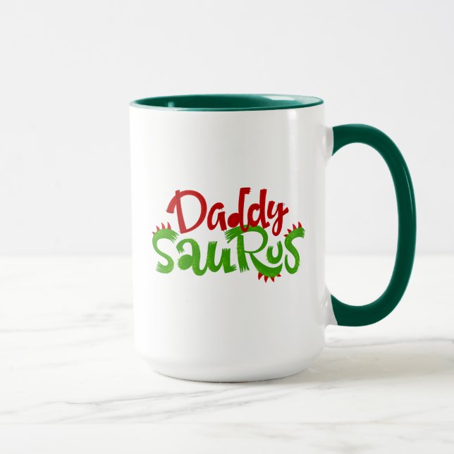 Papa Saurus Dinosaur Tasse (Rechts)