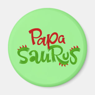 Papa Saurus Graphic Magnet